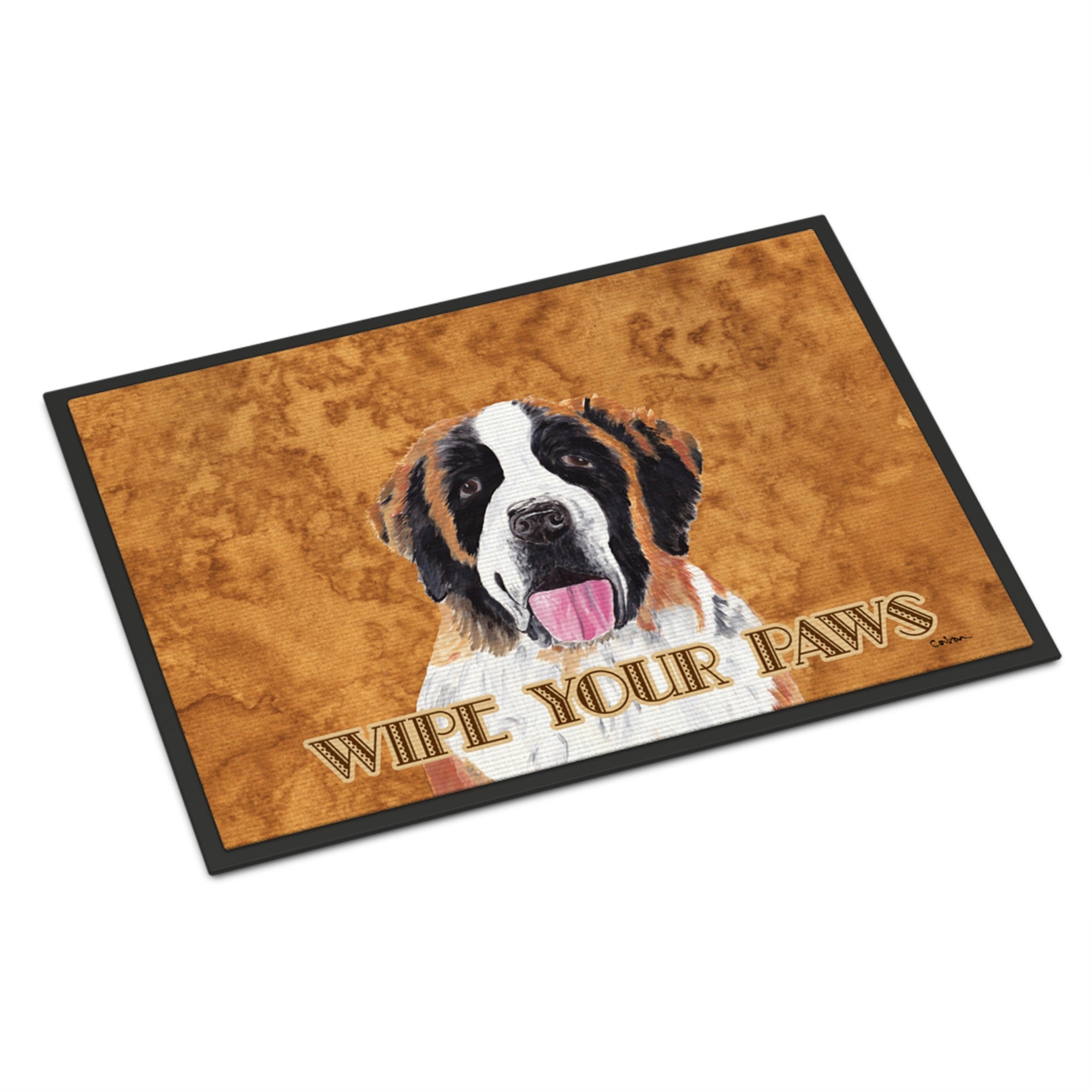 Saint Bernard Wipe Your Paws Indoor Or Outdoor Mat 24X36