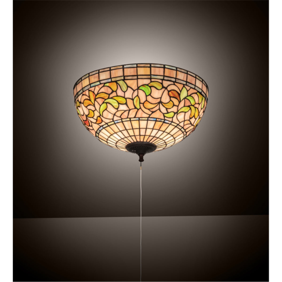 16' Wide Tiffany Turning Leaf Flushmount
