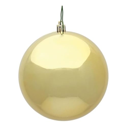 Casafoyer  4” Gold Shiny Ball UV Drilled 6/Bag - N591008DSV - (Pack Of 2)