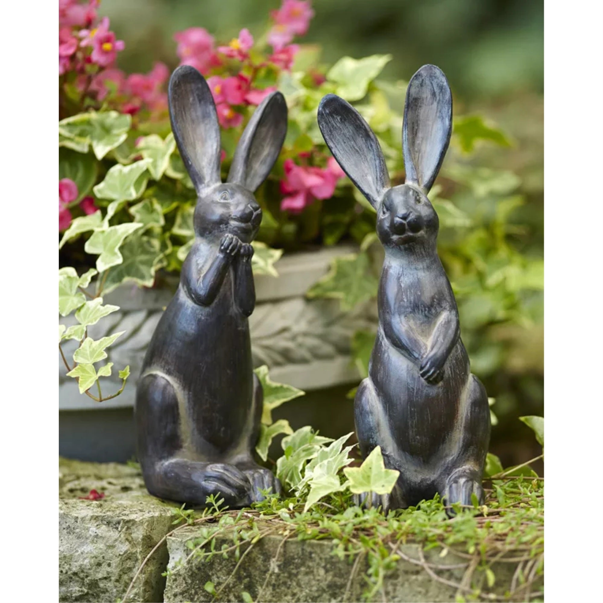 Rabbit (Set Of 2) 11.5'H Resin