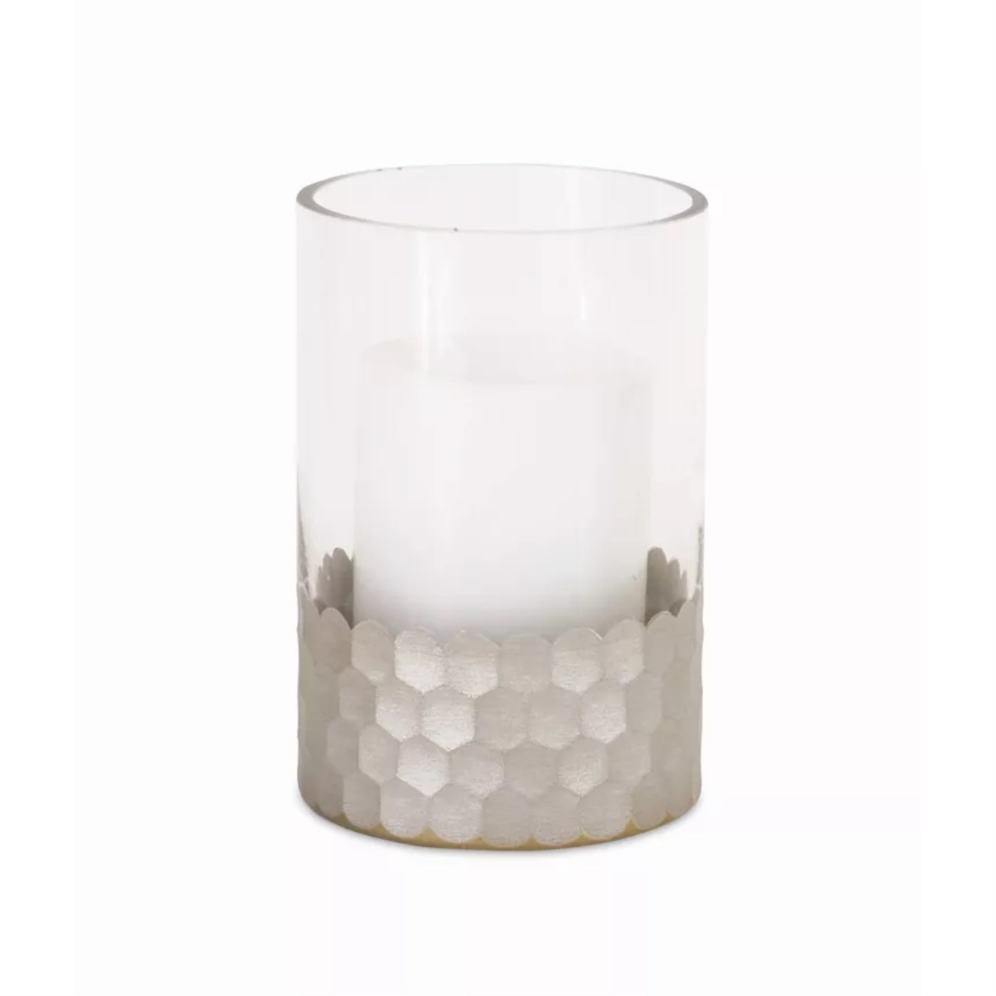 Candle Holder  (Set Of 2) 4'Dx6'H Glass