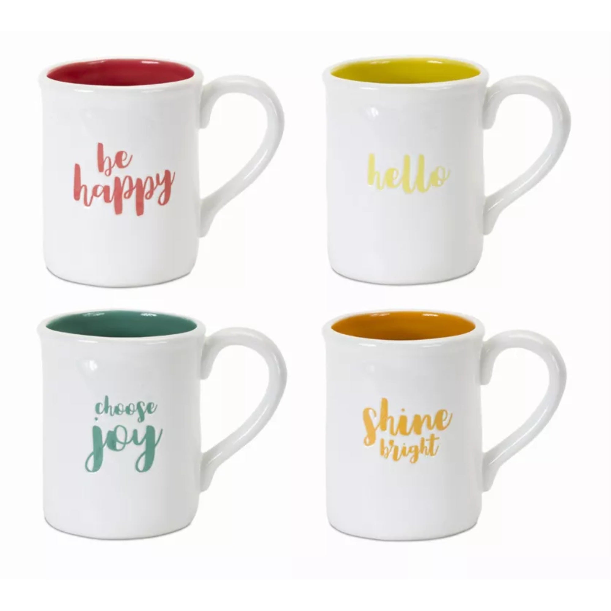 Mug (Set Of 4) 5'H Stoneware