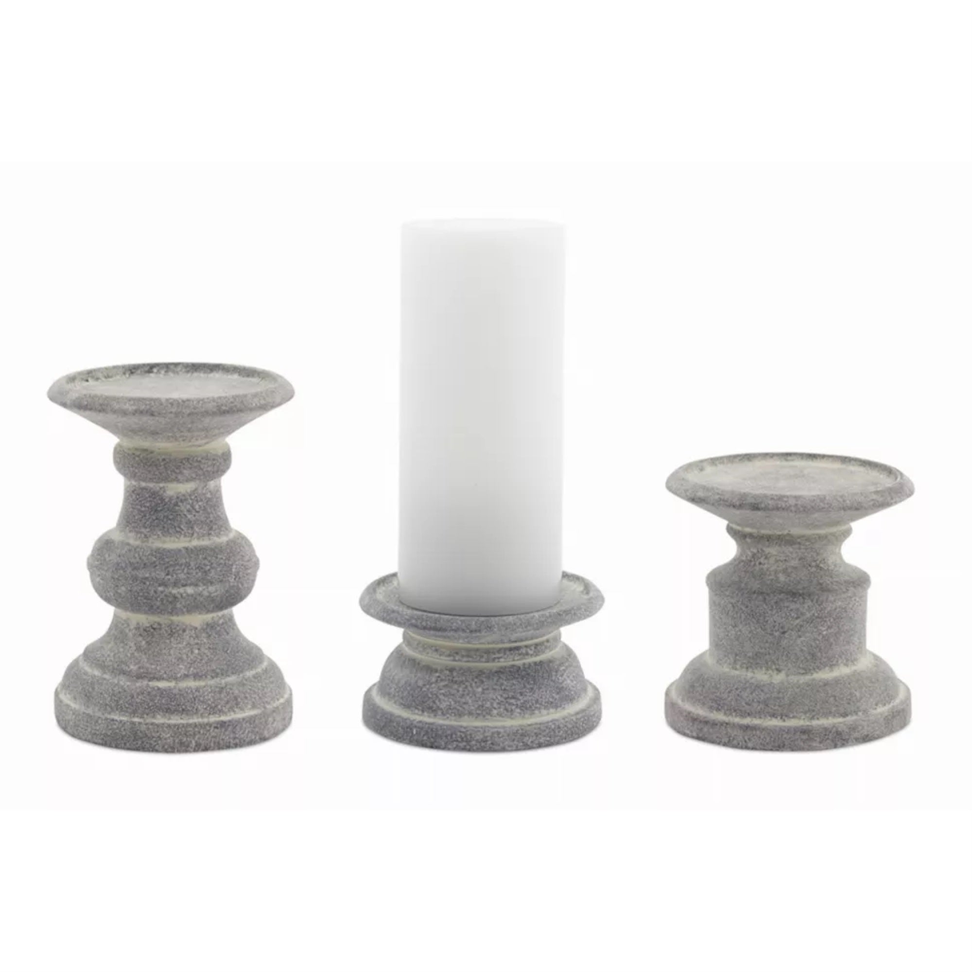 Candle Holder (Set Of 6) 3.5'H, 6.25'H, 8.5'H Terra Cotta