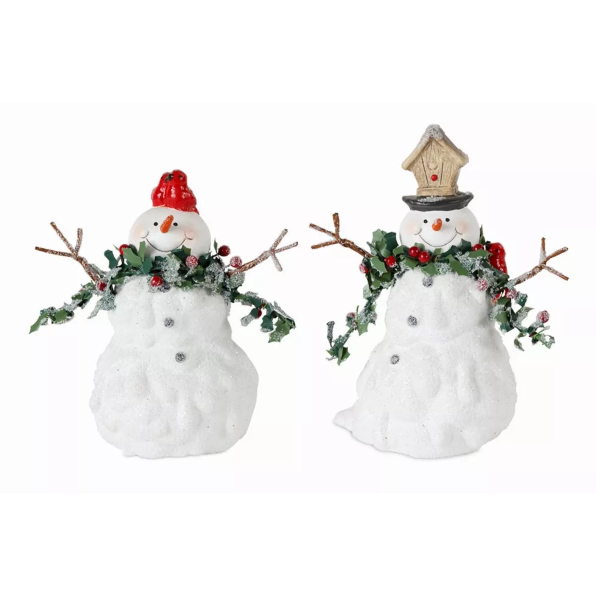 Snowman (Set Of 4) 5.5'H, 6.5'H Terra Cotta
