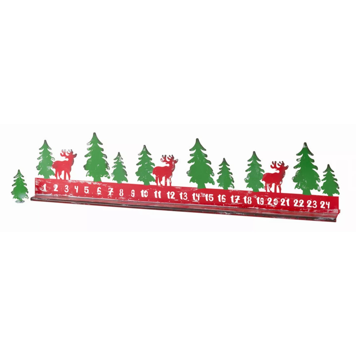 Christmas Countdown 23.5'L X 5.5'H (Set Of 2) Metal