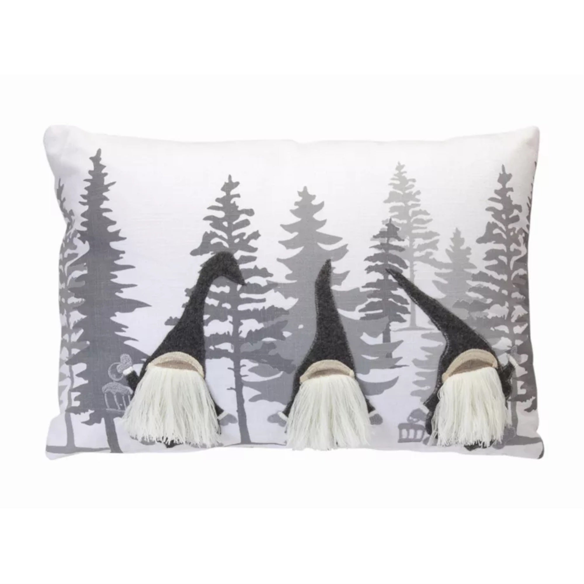 Gnome Pillow 18L X 12H Polyester/Linen