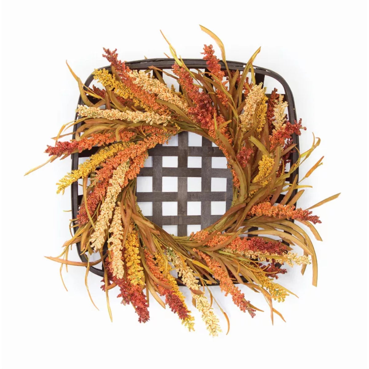 Wreath And Wicker Wall Dcor 20'Sq Foam/Willow