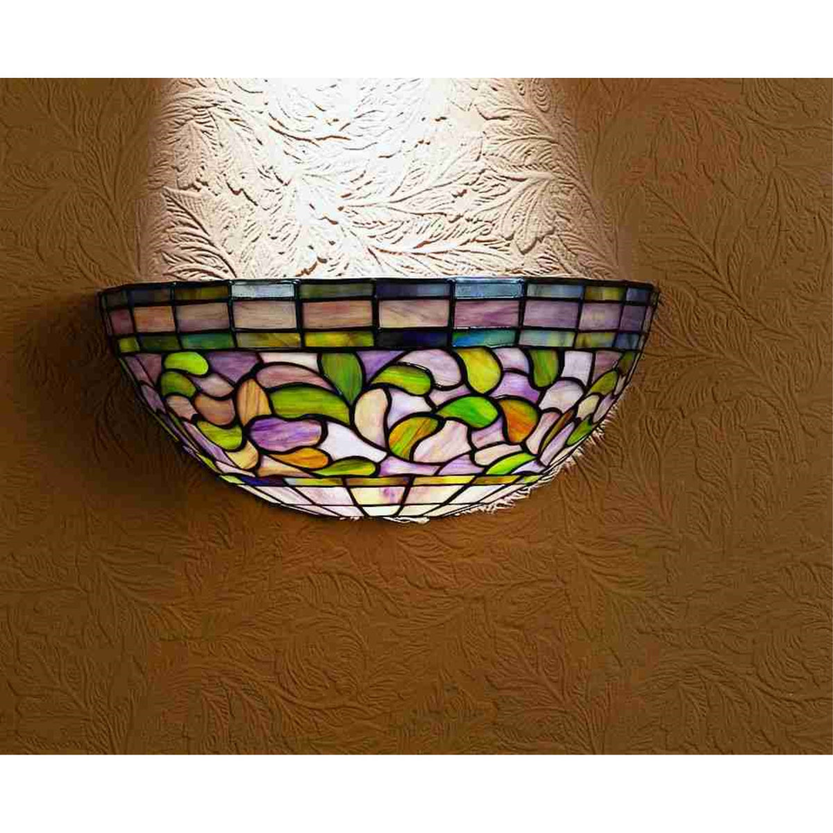 12'W Tiffany Turning Leaf Wall Sconce