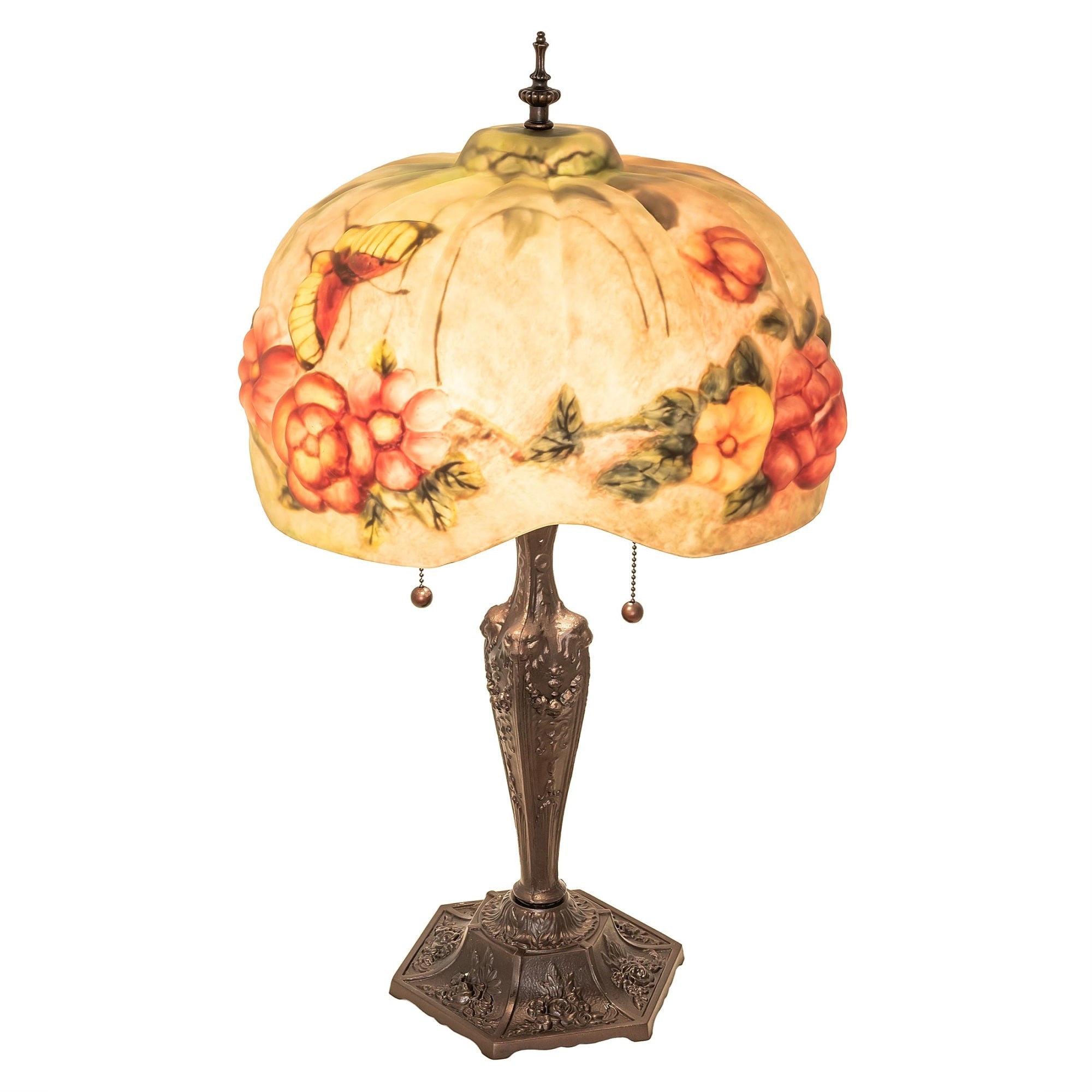 25' High Puffy  & Flowers Table Lamp