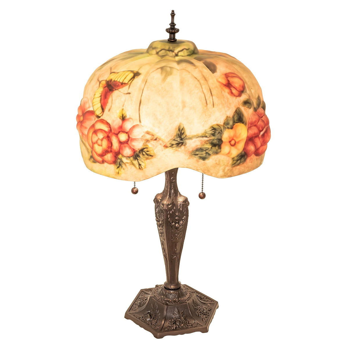 25' High Puffy  & Flowers Table Lamp