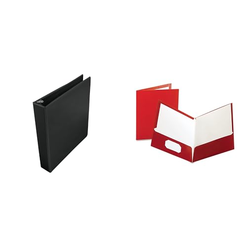 Casafoyer Polypropylene D-Ring View Binder & Laminated Portfolio Combo Kit for Office and School Organization