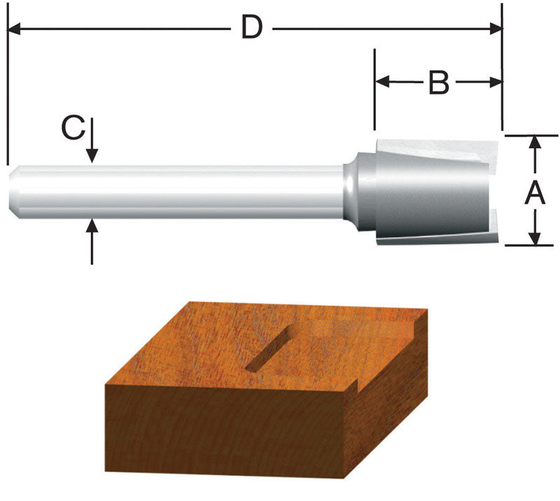 Router Bit 3/4 Mortise (Pack Of 1)