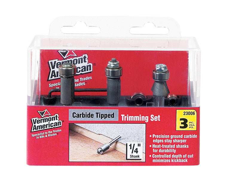 Router Bit Trim Set 3Pc (Pack Of 1)