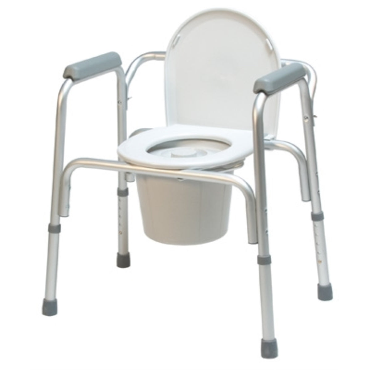 Lumex 3-In-1 Toilet Assist Commode W/ Back Bar (4/Cs)