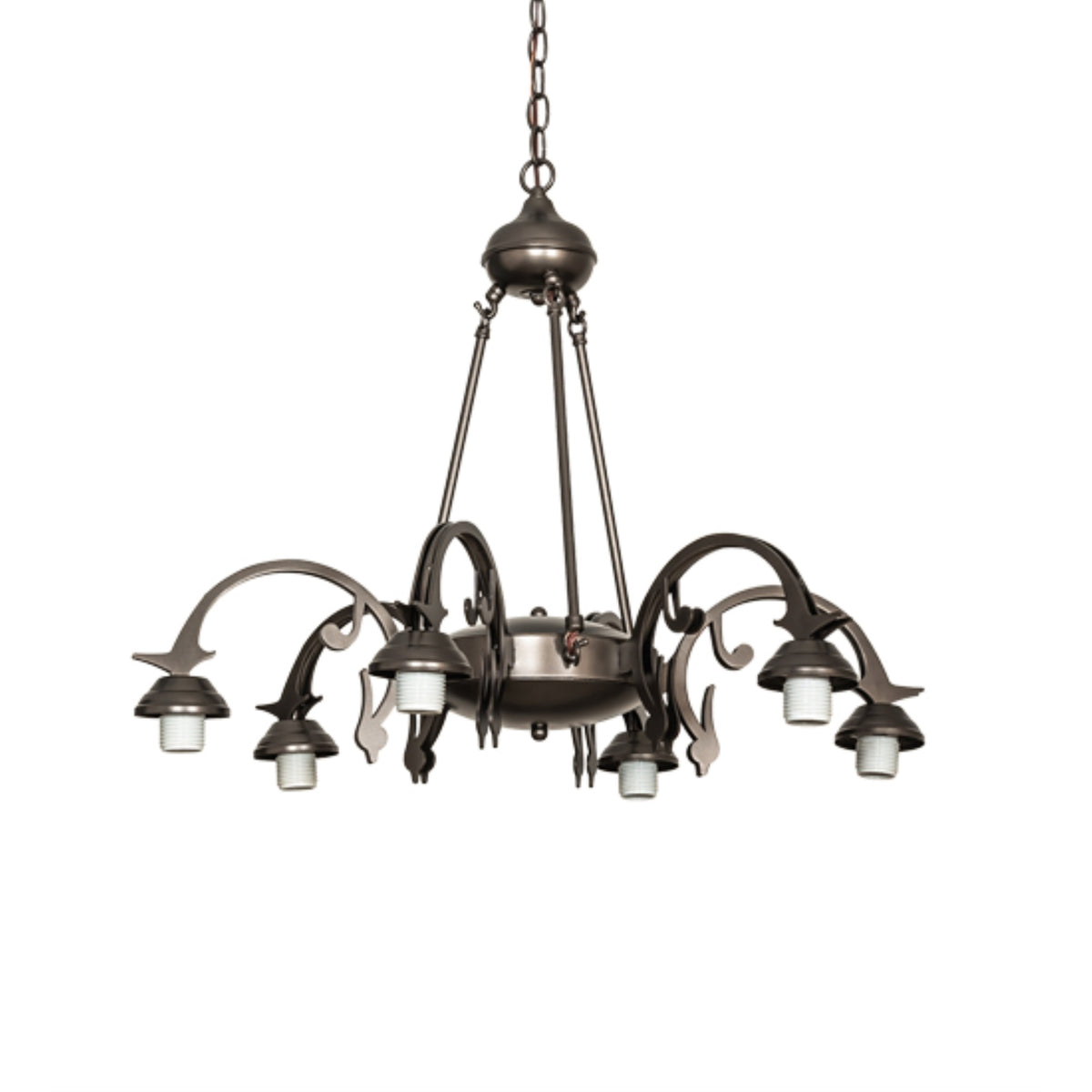 28' Wide 6 Light Chandelier Hardware