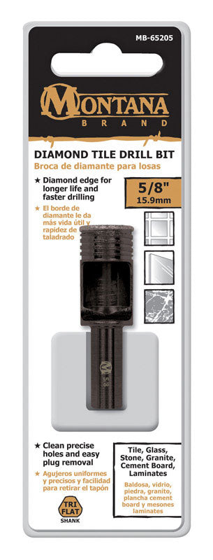 Tile Drill Bit 5/8 Diam (Pack Of 1)
