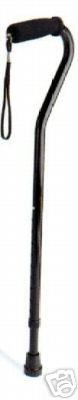 CANE OFFSET BLACK SOFT GRP -6 LUMEX
