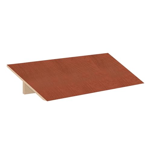 Sloping Hood - for 18 Inches Wide - 21 Inch Deep Designer Wood Locker - 3 Wide - Cherry