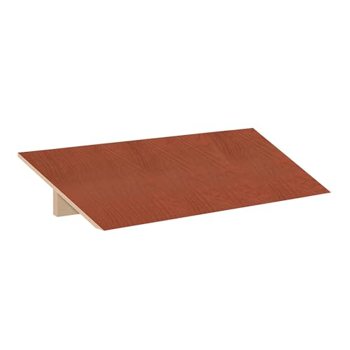Sloping Hood - for 18 Inches Wide - 18 Inch Deep Designer Wood Locker - 3 Wide - Cherry