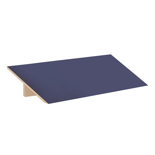 Sloping Hood - for 18 Inches Wide - 21 Inch Deep Designer Wood Locker - 3 Wide - Blue