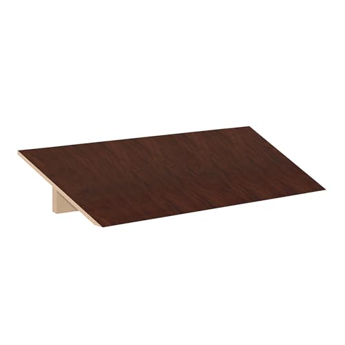 Sloping Hood - for 18 Inches Wide - 18 Inch Deep Designer Wood Locker - 3 Wide - Mahogany
