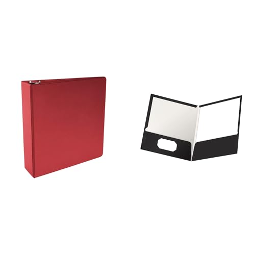 Casafoyer Polypropylene Round Ring Binder & Laminated Pocket Folder Combo Kit for Professional and Educational Organization