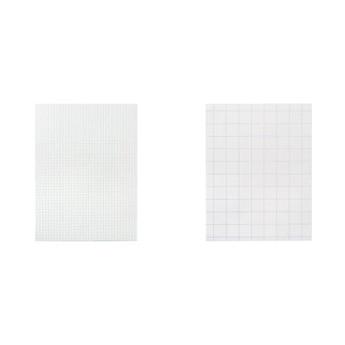 Casafoyer Graph Paper Combo Kit: 1/4 Inch Rule & Double Sided with Ruler for Design and Geometry
