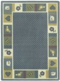Joy Carpets Kid Essentials Seeing Spots 132 Round Indoor Area Rug in Color Soft
