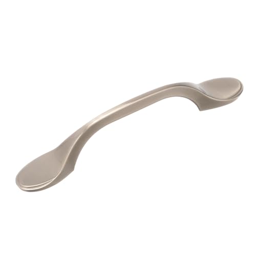 Amerock  Cabinet Pull  Satin Nickel  3 Inch (76 Mm) Center-To-Center  Ravino  1 Pack  Drawer Pull  Drawer Handle  Cabinet Hardwa