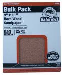 Gator 9 X 11 Bare Wood Sanding Sheets, 120 Grit, 25 Pack