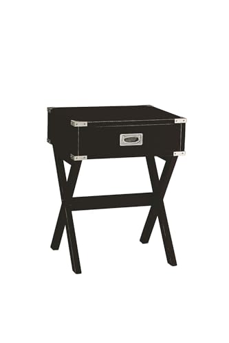 Casafoyer Babs Wood Square End Table in Black