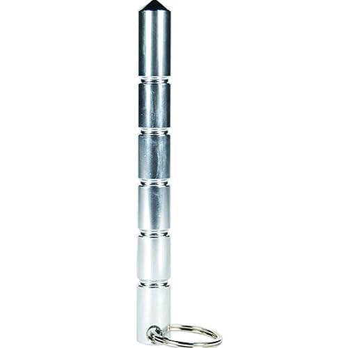Casafoyer Aircraft Grade Aluminum Keychain Kubotan Silver - (Pack Of 2)