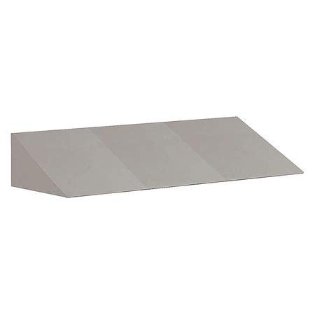 Sloping Hood - for up to (3) 15 Inch Wide and 15 Inch Deep Metal Lockers - Gray
