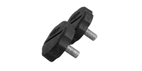 ACCESSORIES UNLIMITED - ONE PAIR OF 5MM REPLACEMENT BLACK PLASTIC SIDE KNOBS