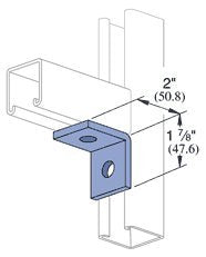 Genuine Unistrut P1026-Eg 2 Hole 90 Degree Angle Connector Bracket For All 1-58 Strut Channel