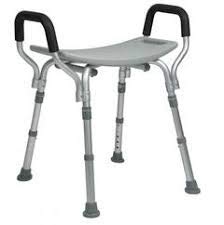 BATH SEAT W/ARMS RETAIL LUMEX, UNASSEMBLED
