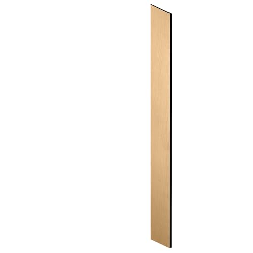 Side Panel - for 6 Feet High - 15 Inch Deep Designer Wood Locker - with Sloping Hood - Maple