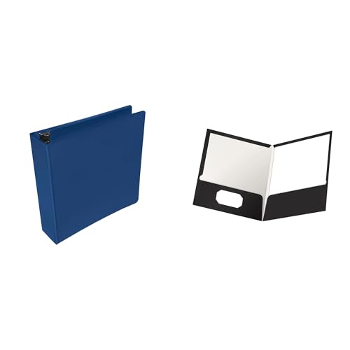 Casafoyer Polypropylene D-Ring View Binder and Laminated Pocket Folder Combo Kit for Professional and Academic Organization