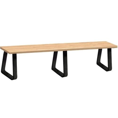 Salsbury Wood Locker Bench - 96 Inches - 14 Inches Deep - Light Finish - Free Standing