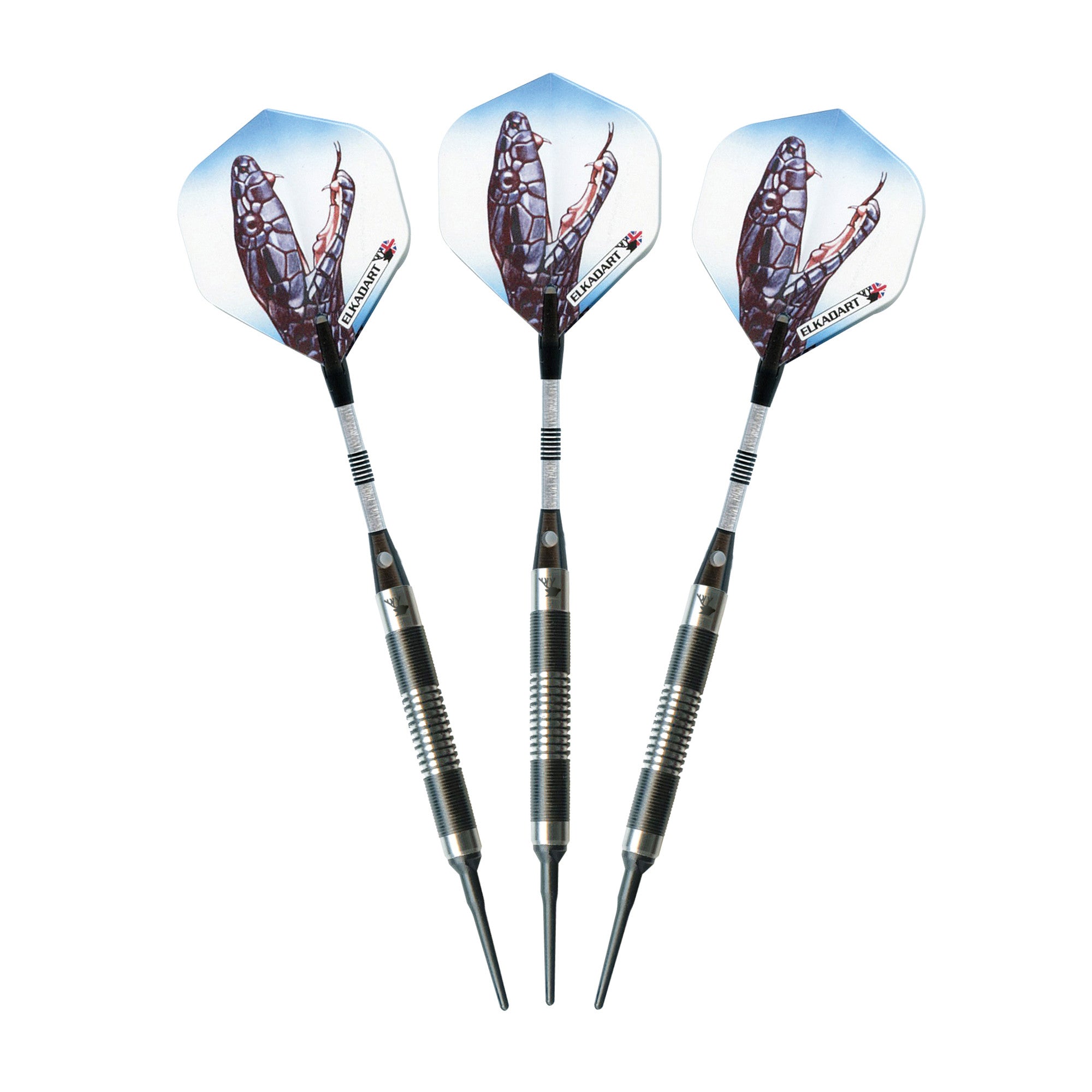 Elkadart Black Mamba Tungsten Soft Tip Darts Thin Barrel 14 Grams