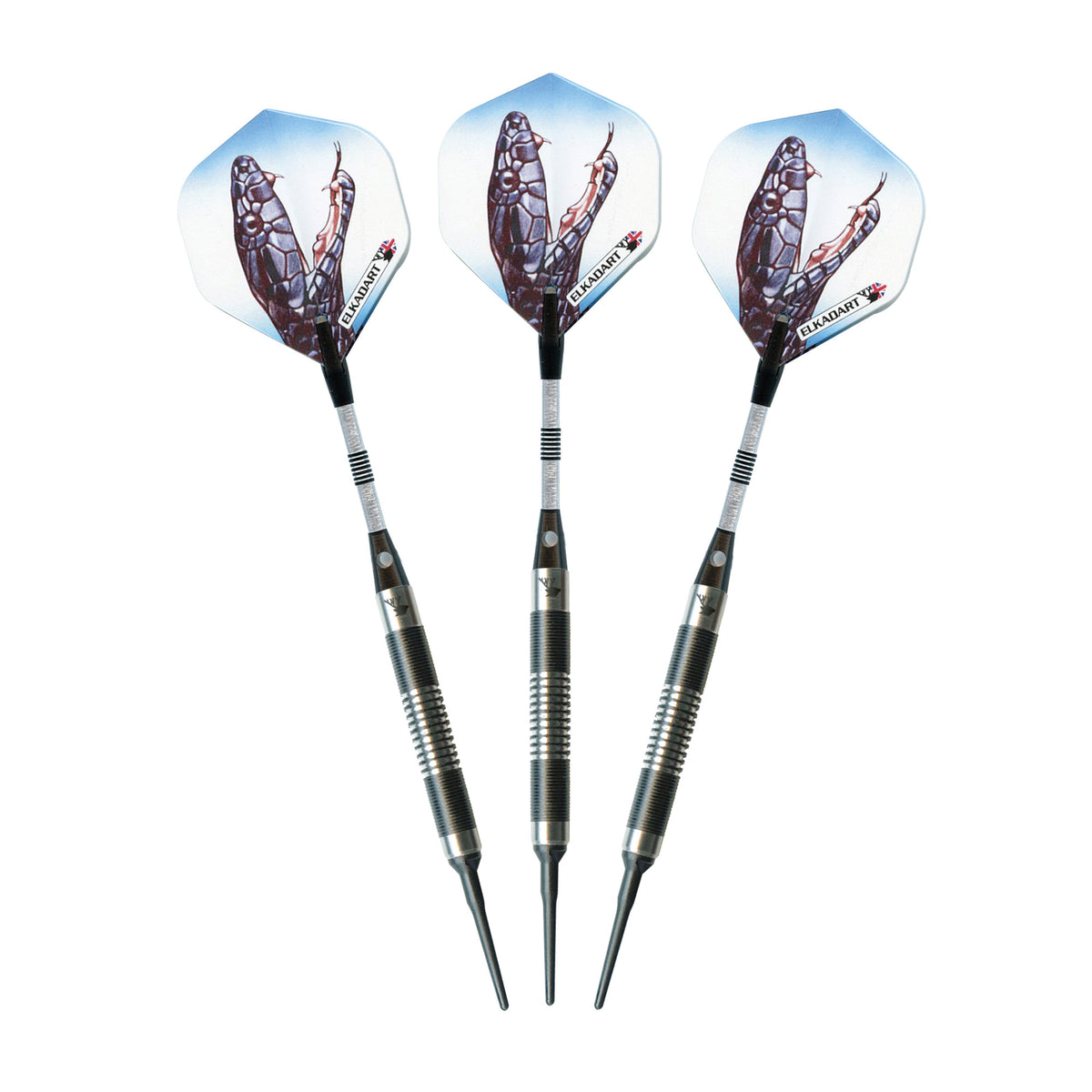 Elkadart Black Mamba Tungsten Soft Tip Darts Thin Barrel 14 Grams