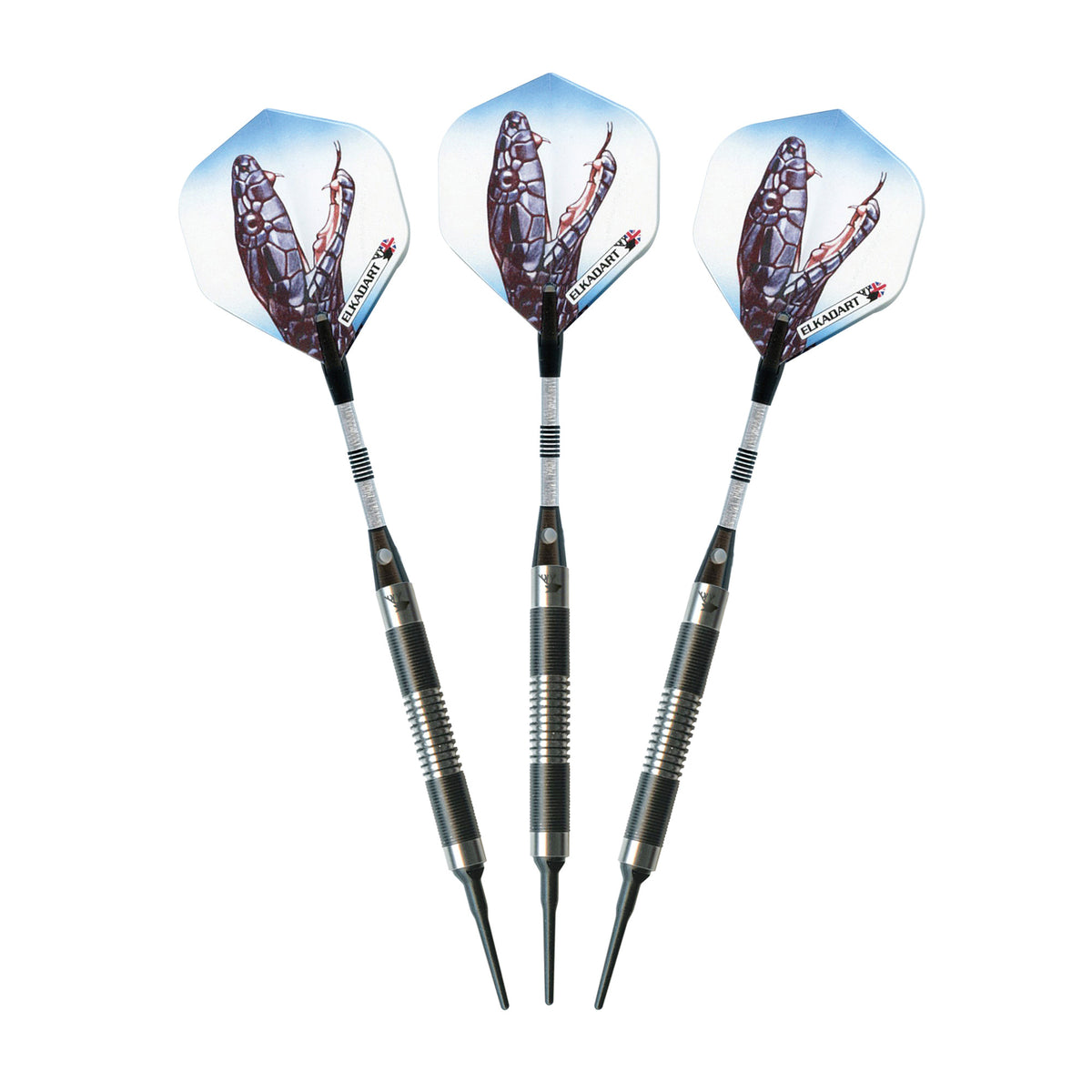Elkadart Black Mamba Tungsten Soft Tip Darts Thin Barrel 16 Grams