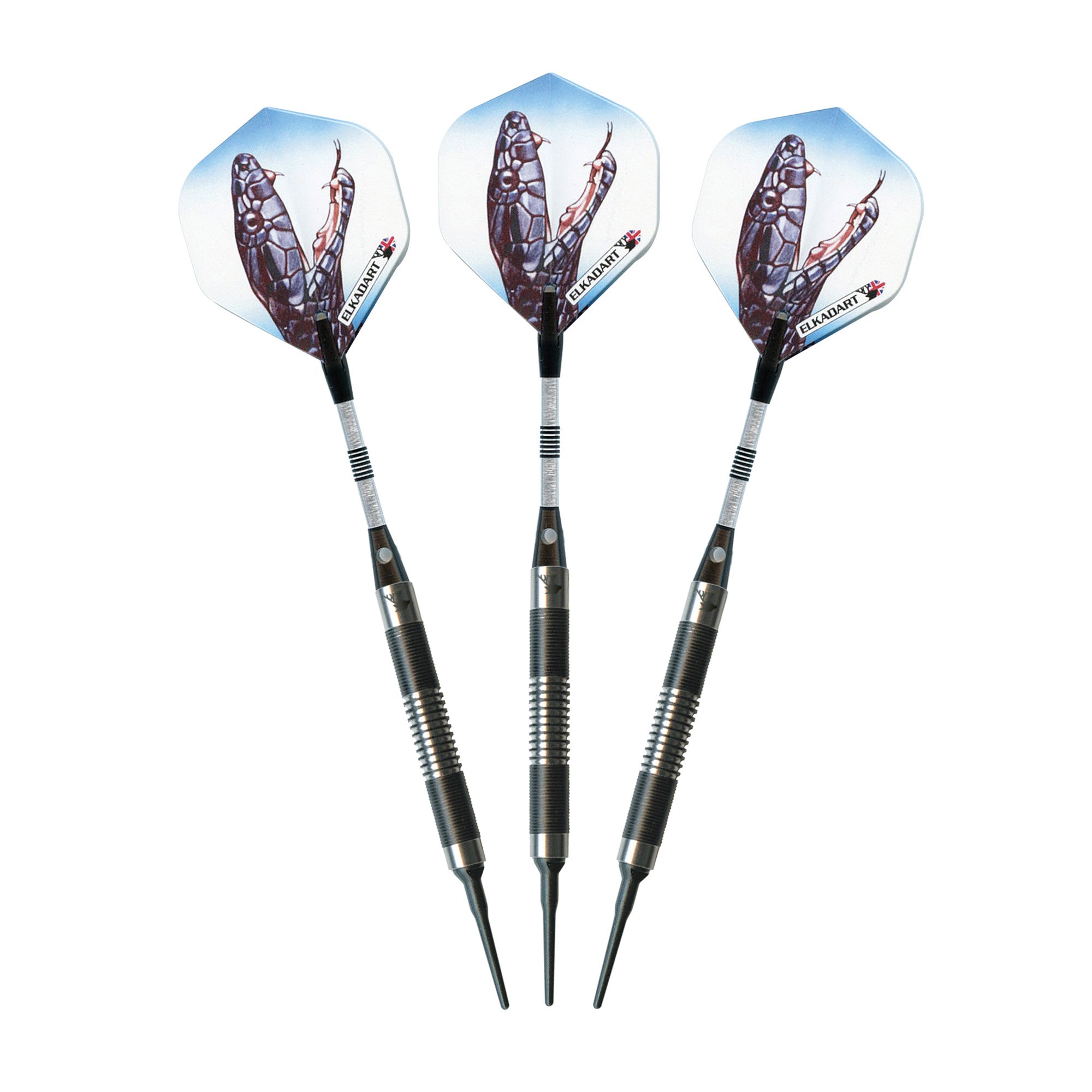 Elkadart Black Mamba Tungsten Soft Tip Darts Thin Barrel 18 Grams