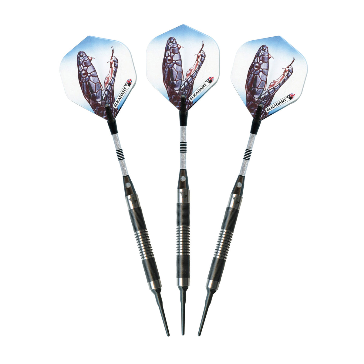 Elkadart Black Mamba Tungsten Soft Tip Darts Thin Barrel 18 Grams