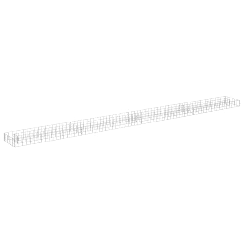Casafoyer  Gabion Raised Bed Galvanized Steel 141.7x11.8"x3.9" - (Pack Of 2)"