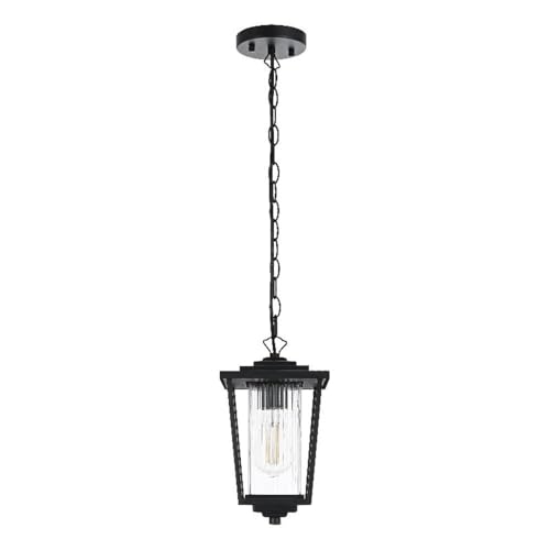 York 6.5 Inch Outdoor Pendant in Black