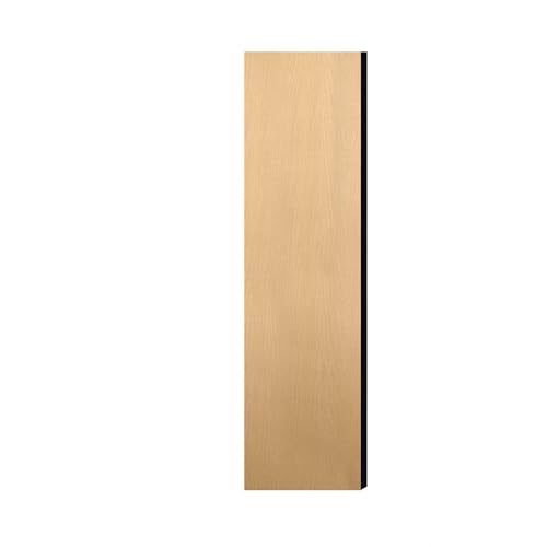 Double End Side Panel - for 5 Feet High - 15 Inch Deep Designer Wood Locker - without Sloping Hood - Maple