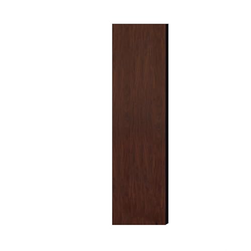Double End Side Panel - for 5 Feet High - 15 Inch Deep Designer Wood Locker - without Sloping Hood - Mahogany