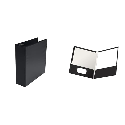 Casafoyer Polypropylene D-Ring View Binder & Laminated Pocket Folder C ...