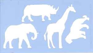 Zoo Stencil-Mylar